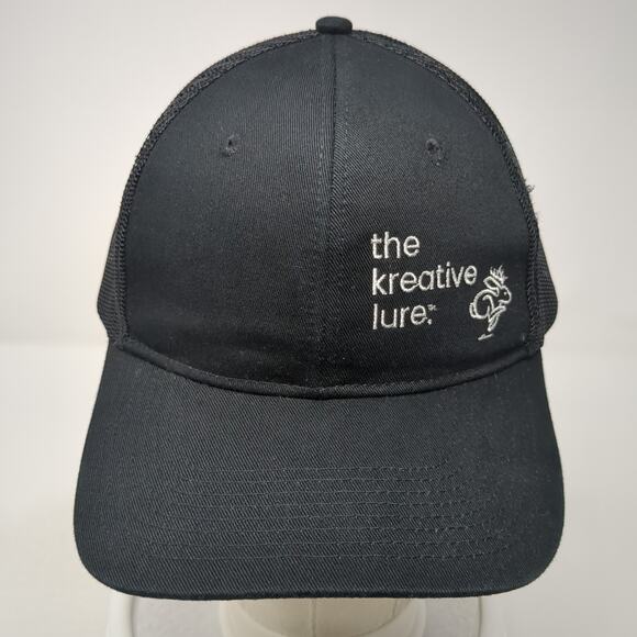 The Kreative Lure Snapback Trucker Hat Black One Size Adjustable Port Authority - Picture 2 of 10